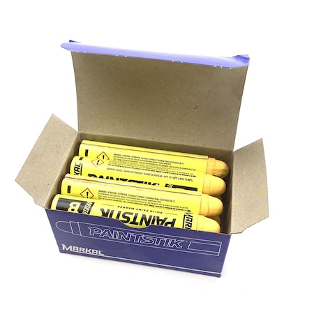 Group 31 Paint Stick, Yellow Markall For Tire Marking, 3/4 Round 14-551